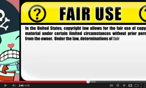 a frame from YouTube's "Copyright School"